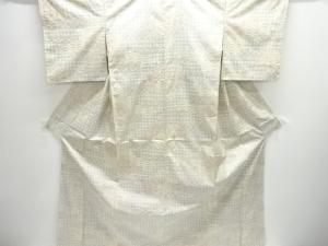 幾何学模様織り出し西陣お召着物